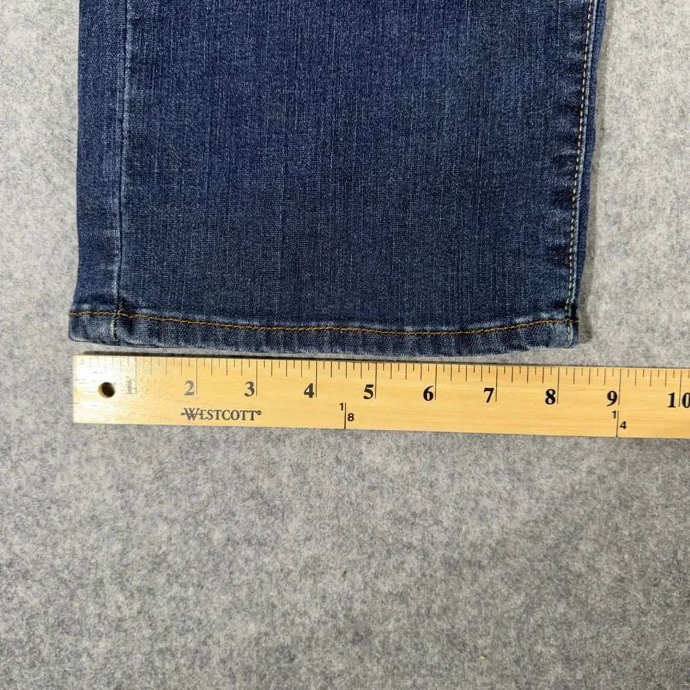Levis 512 Perfectly Slimming Straight Leg Jeans Womens Dark Wash Denim Blue